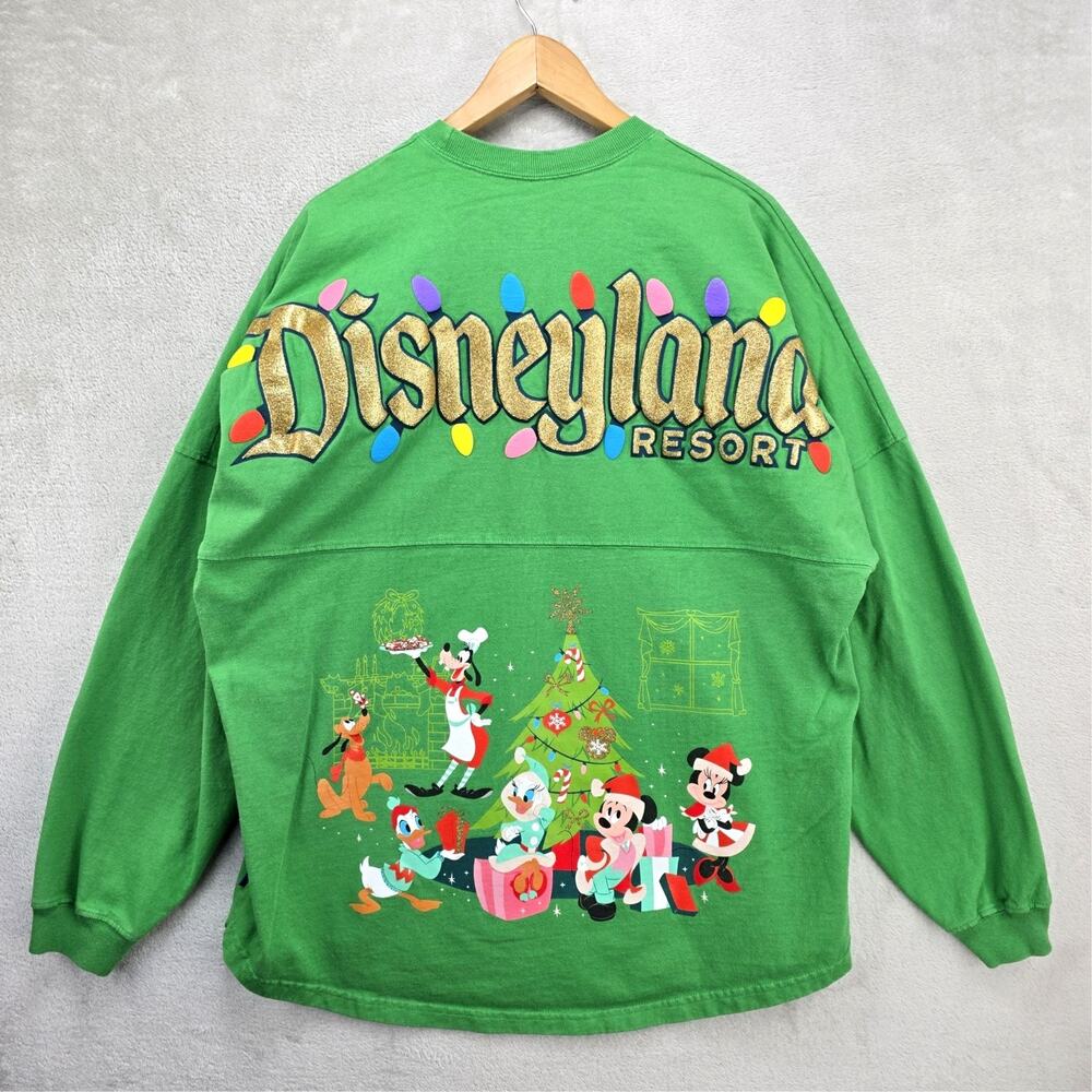 Disneyland Resort Christmas Holiday Spirit Jersey XL Green Disney 2023 Mickey
